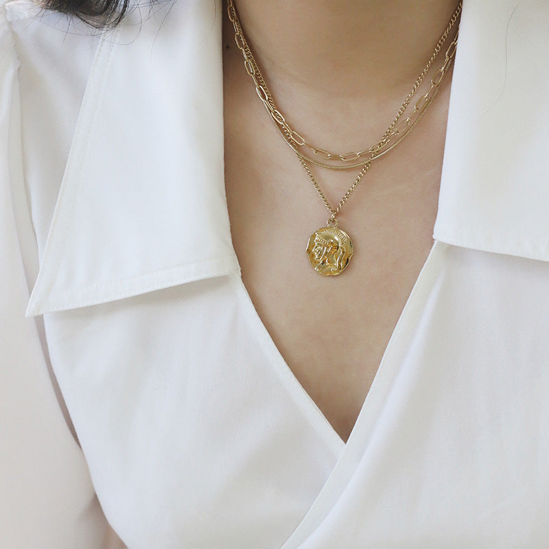 Women's Irregular Three Layered European And American Necklaces