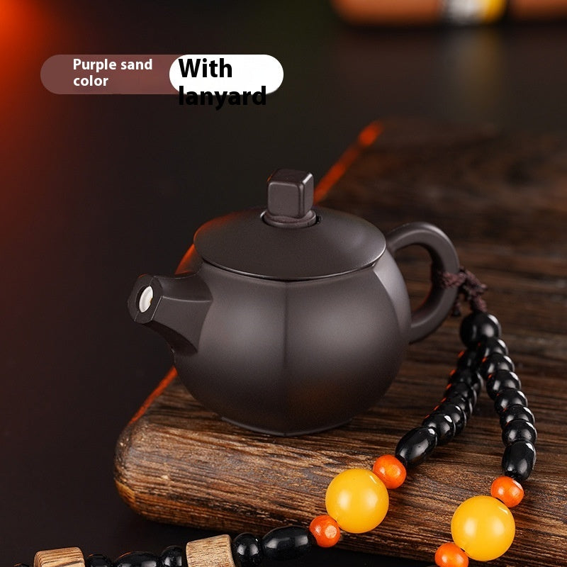 Creative Purple Clay Pot Lighter Rotating Decompression