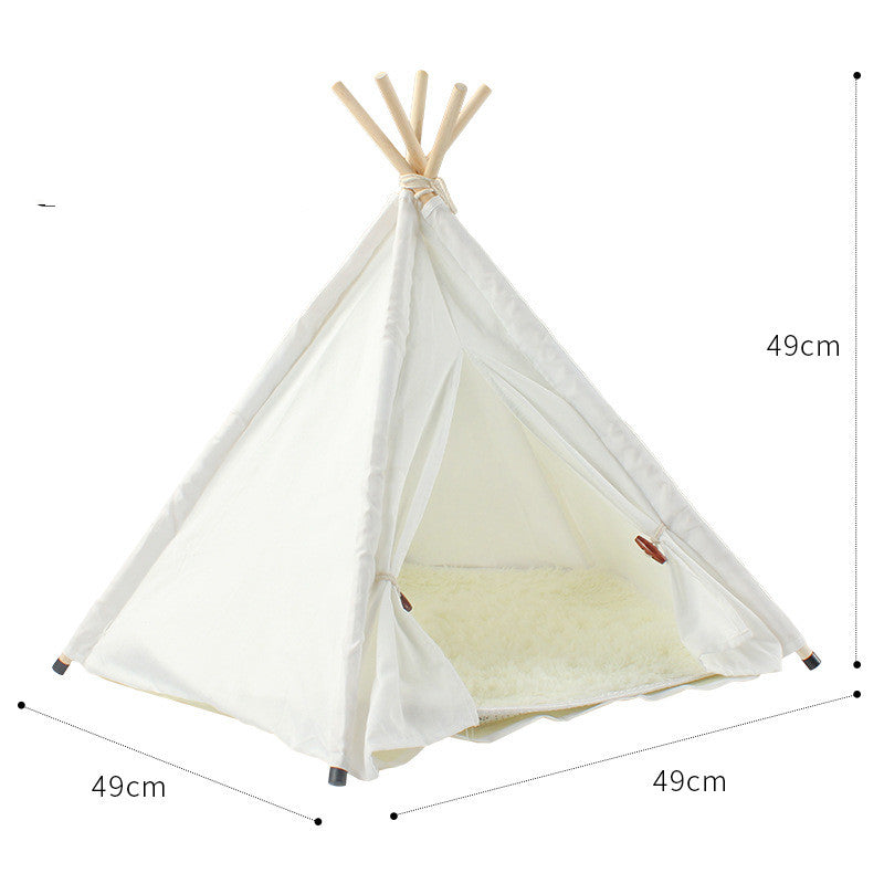 Tente pour animaux détachable et lavable en tissu de coton