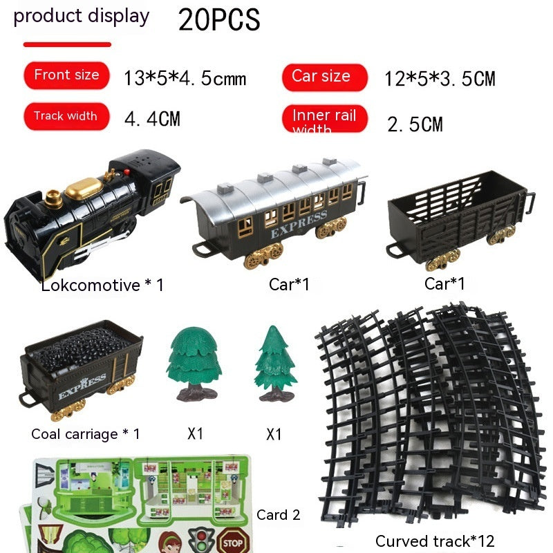 Christmas Electric Rail Car Mini Retro Small Train Children's Electric Automobile Toys