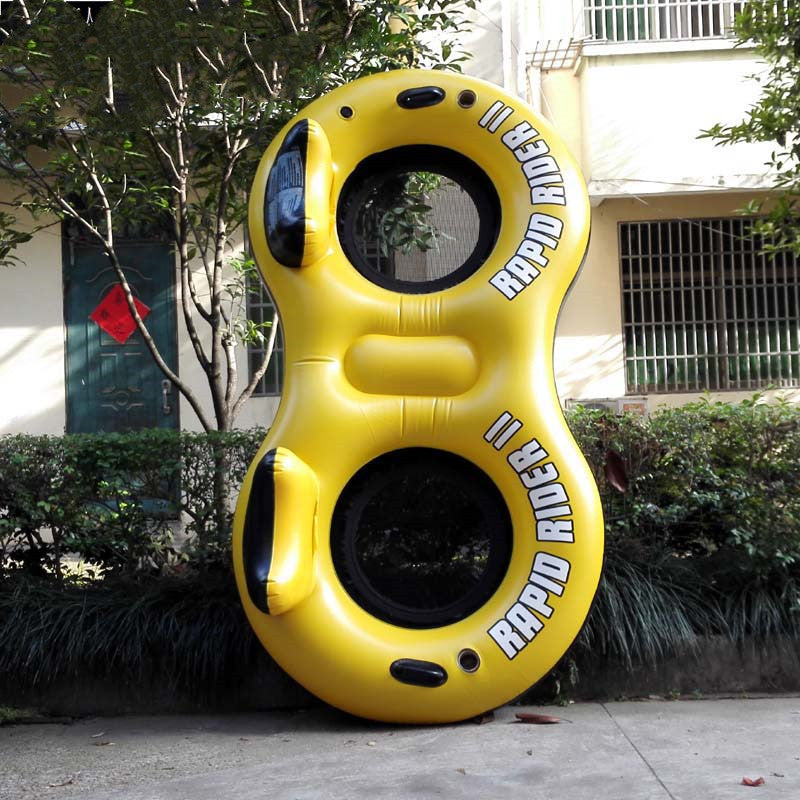 Boudin gonflable double flottant de huit caractères pour la dérive