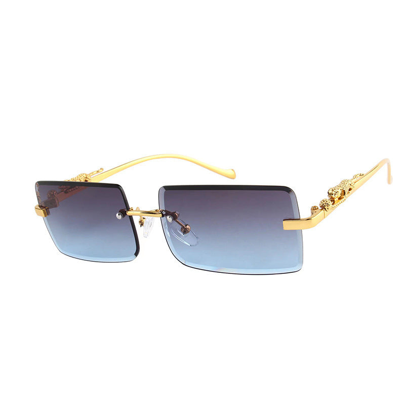 Women's Fashion Square Frameless Trimming Sunglasses