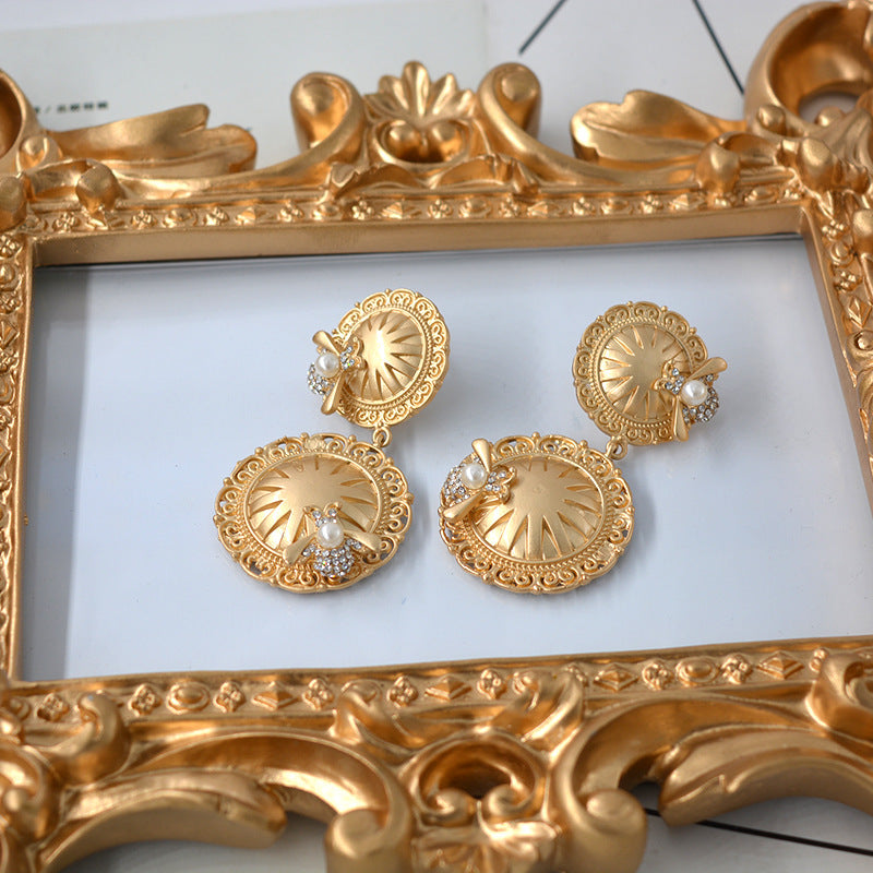 Rhinestone Geometric Exaggerated Large Earrings Earrings