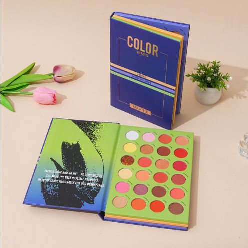 Livre Fard à Paupières Maquillage Poudre Haute Brillance Blush Kit Longue Tenue