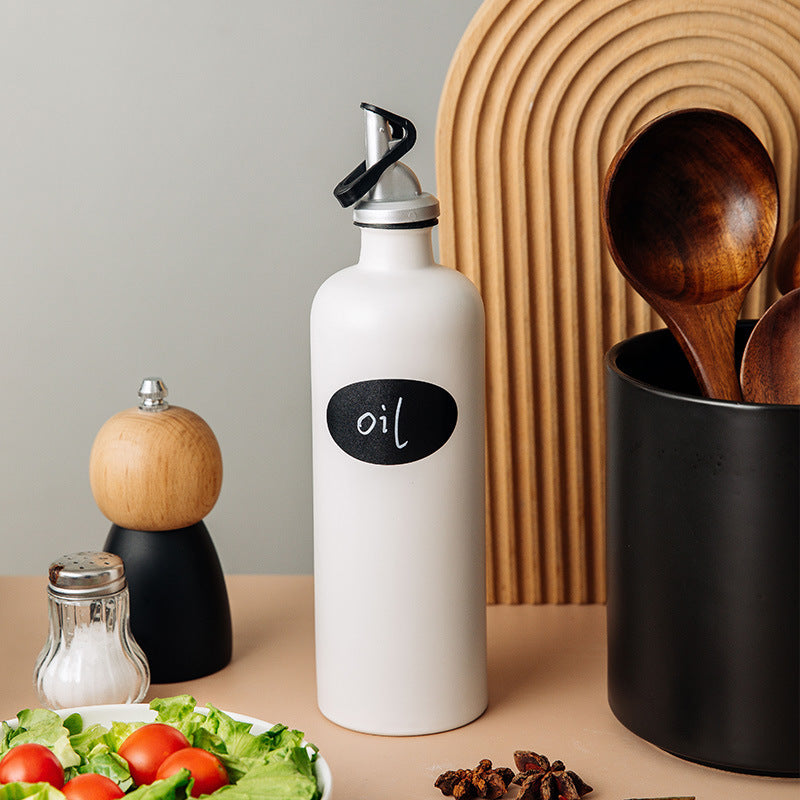 Ceramic Oil Pot Sealed Kitchen Spice Bottle
