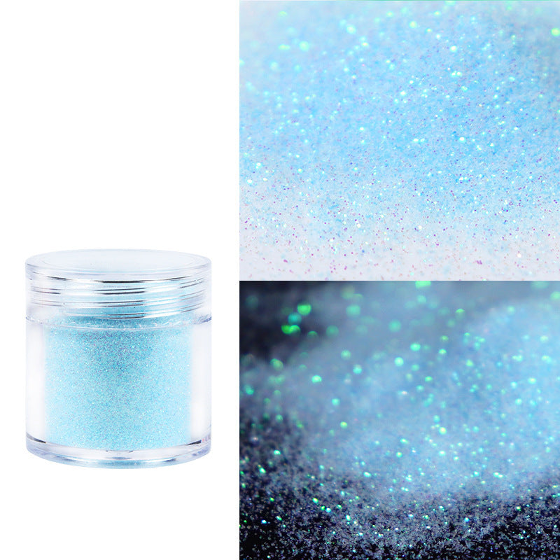 Sel marin en bouteille Sucre cristallisé Laine Poudre scintillante pour les ongles