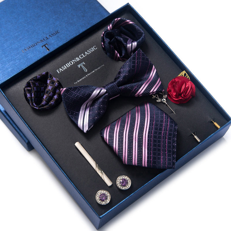 Ensemble cravate et costume formel 8 pièces pour homme