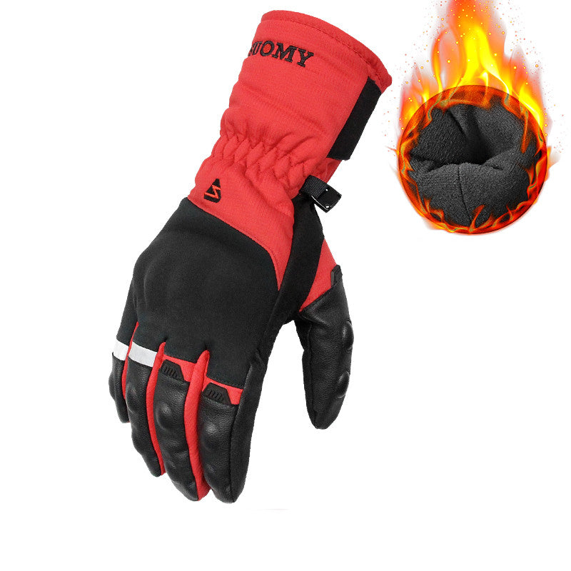Warm And Thickened Locomotive Anti-fall Long Full-finger Riding Equipment