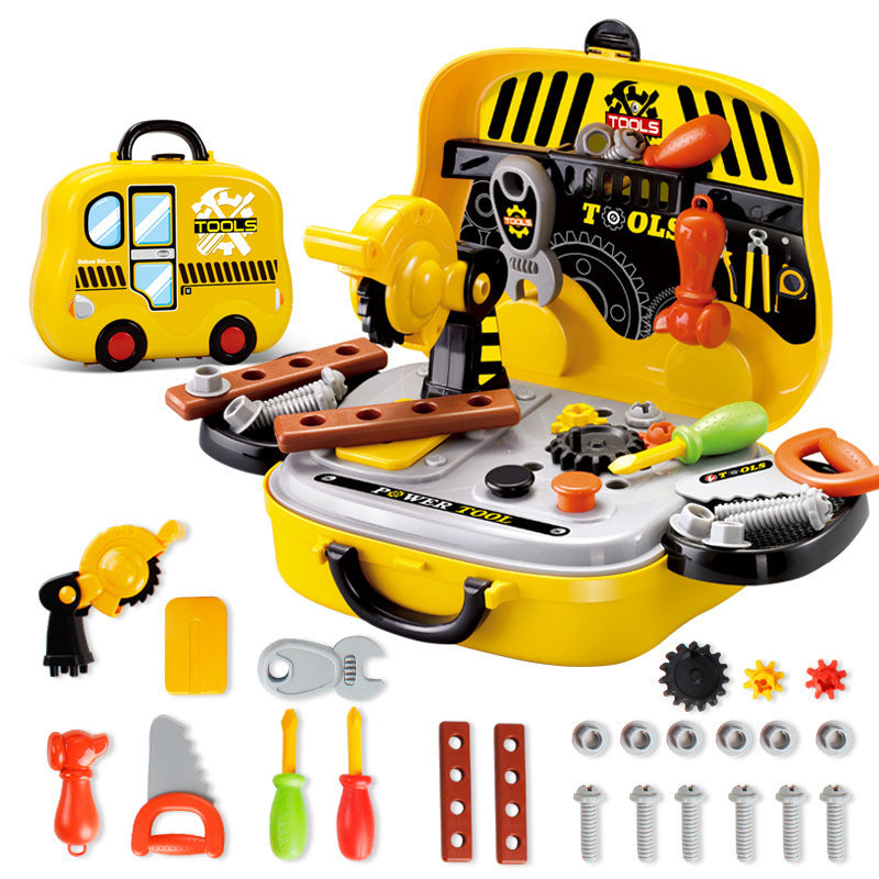 Children's Kitchen Play House Portable Suitcase Toy Suit