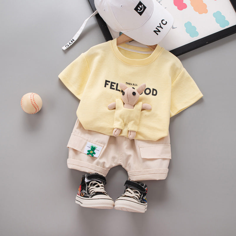 Ensemble Short à Manches Courtes d'Été pour Enfants