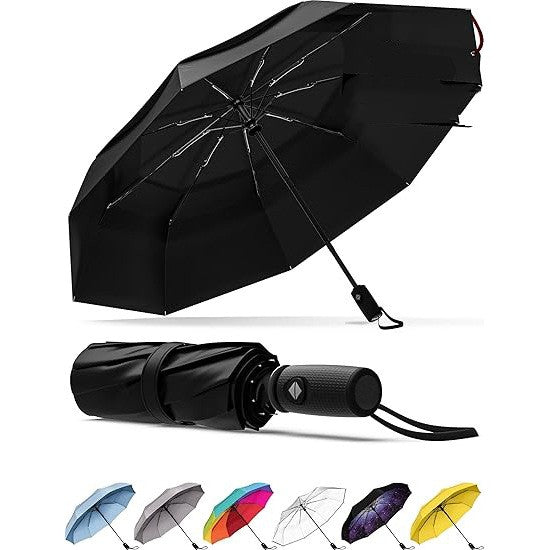 Automatic Folding Umbrella Three-Fold Travel-Ready Windproof