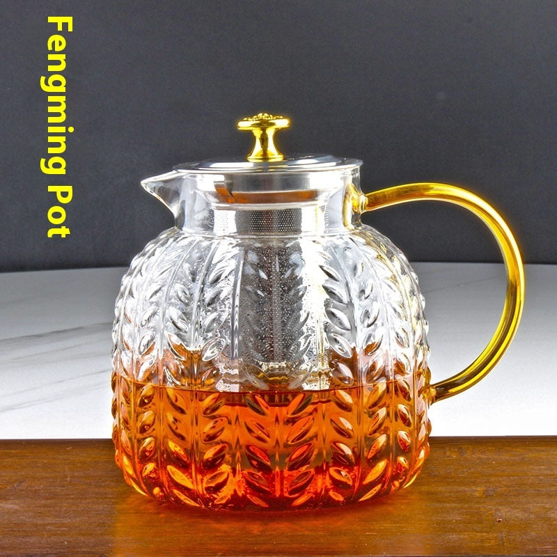 Household Heat-resistant Thick Glass Teapot Set