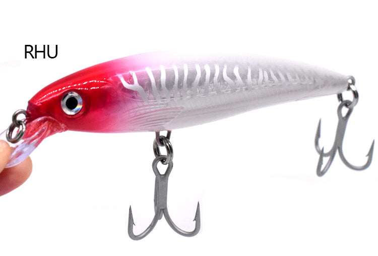 Pêche à la traîne à petite bouche Minnow Lance dorée Faux appât