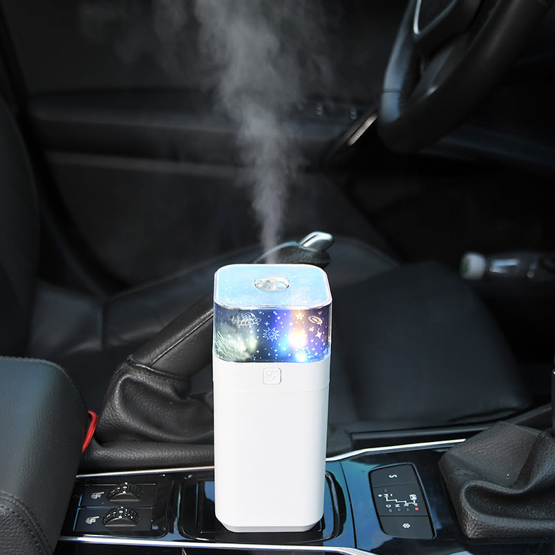 Checkered Car Projection Humidifier Spray
