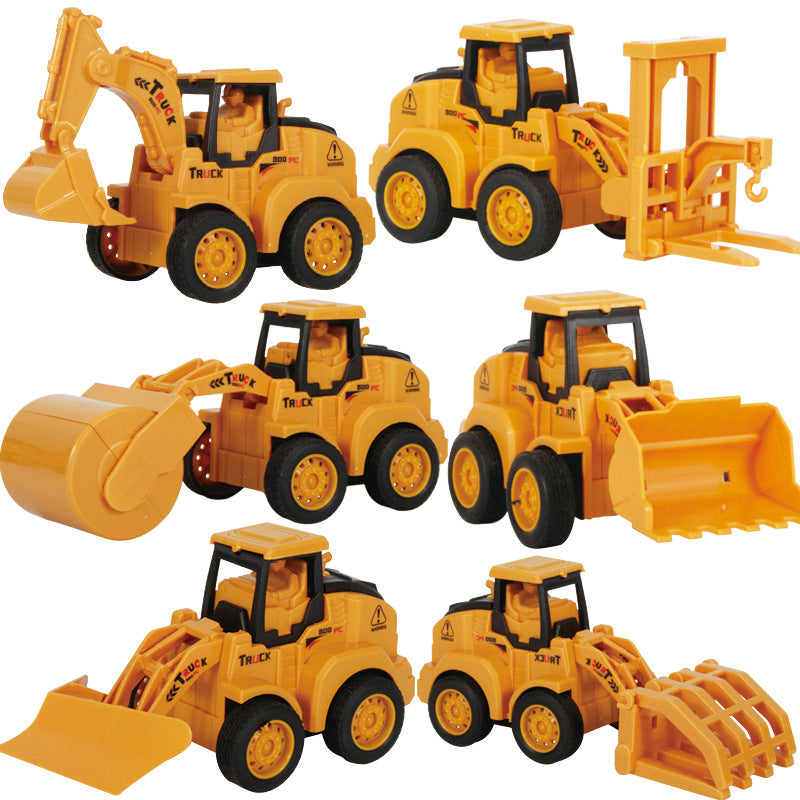 Pressing Engineering Vehicle Inertial Sliding Simulation Model Excavator