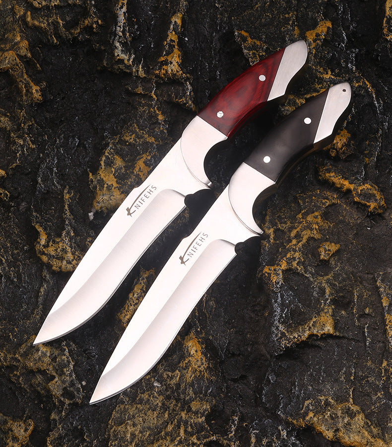 Couteau de survie d'extérieur haute dureté en acier intégré 9 Chrome