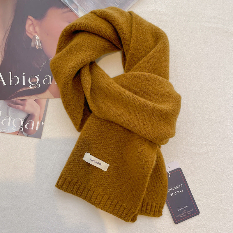 Women's Pure Wool Scarf Winter High Sense