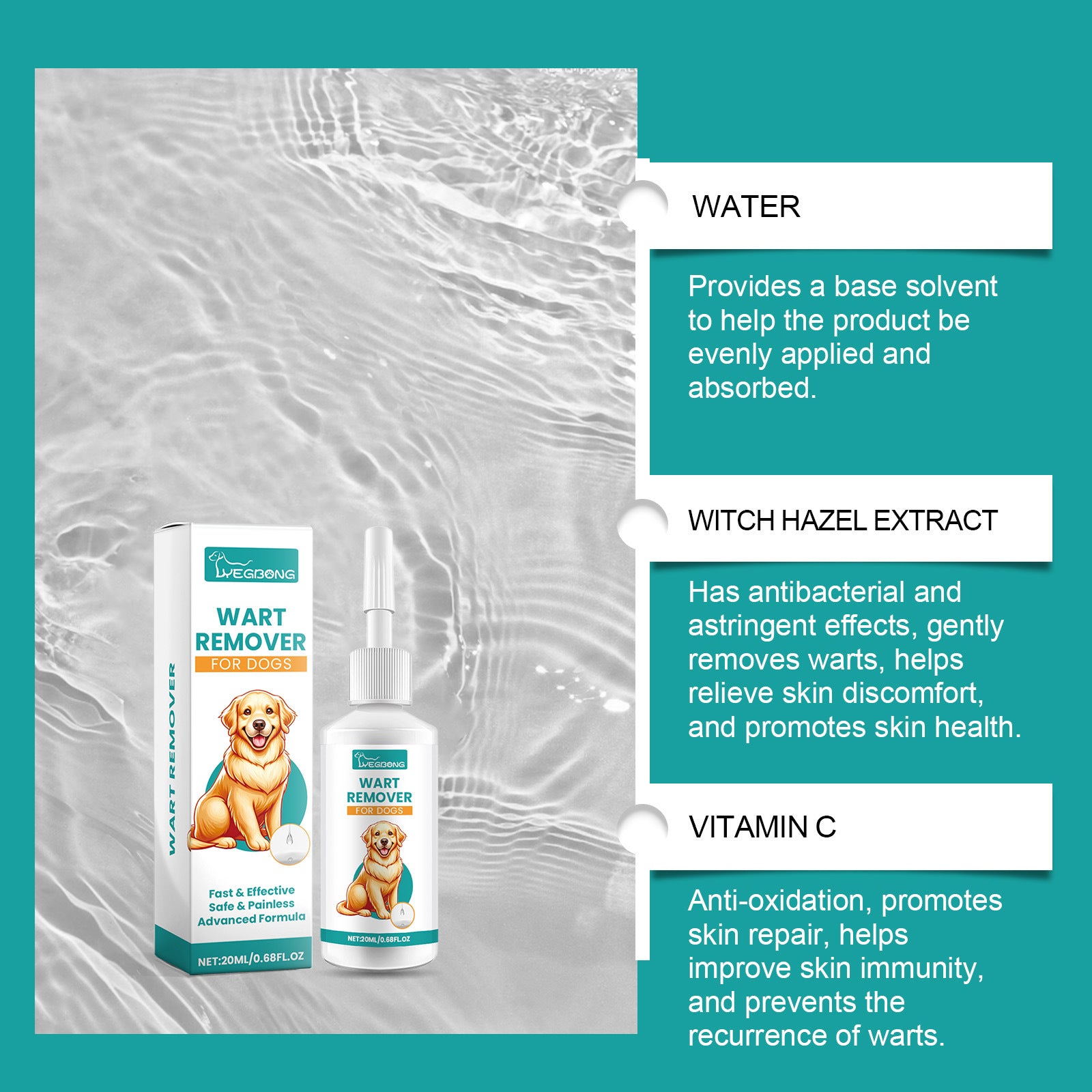 Mild Cleaning Pet Skin Kew External Daily Care Cue Liquid