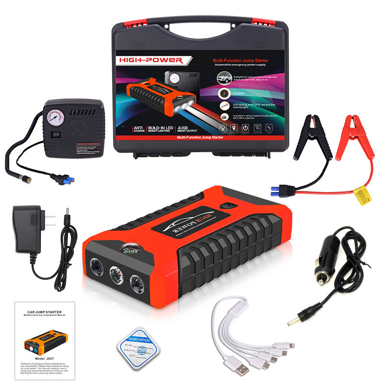 Vehicle Emergency Starting Power 12V Charging Strap SOS Lamp