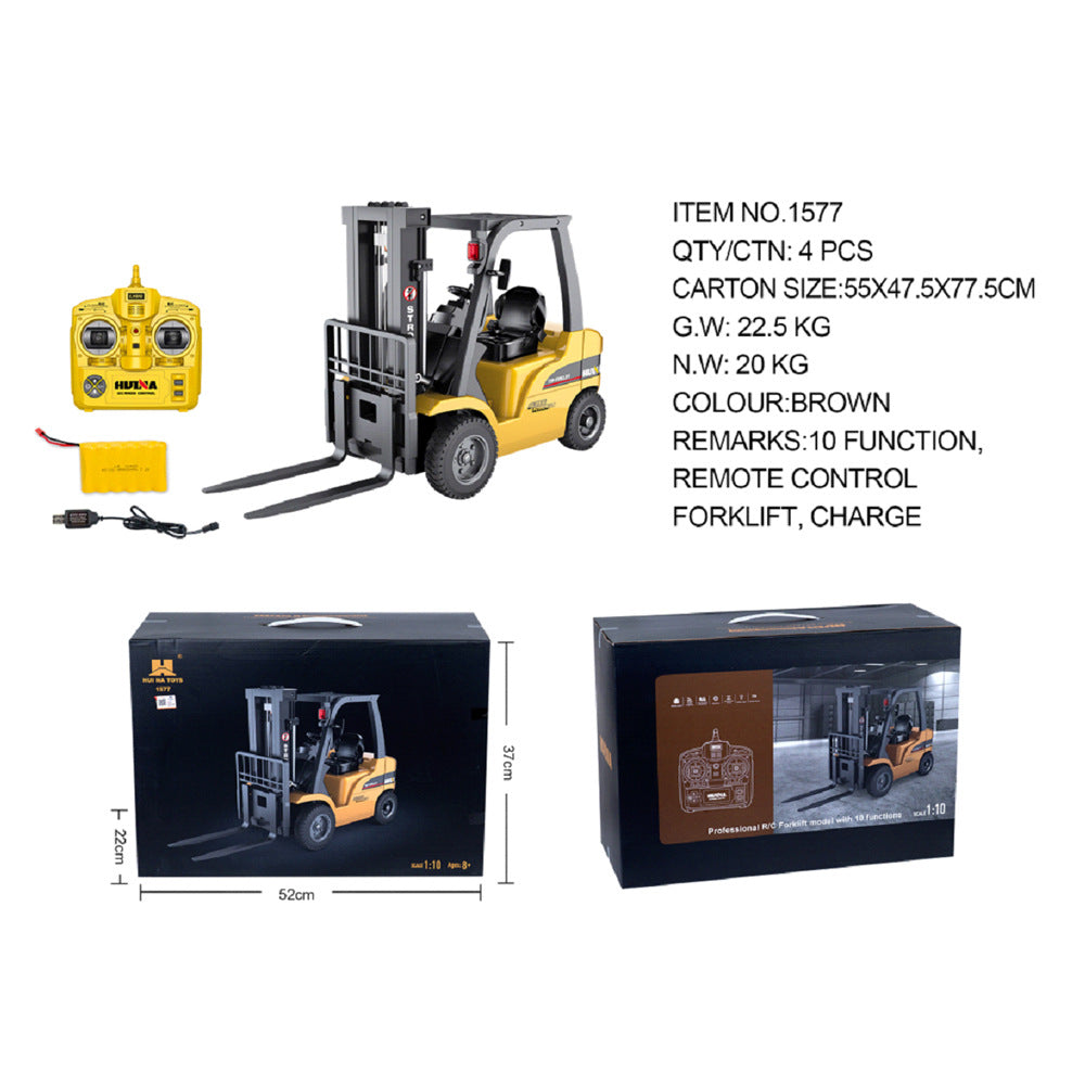Alloy Simulation Forklift With Wireless Remote Control Engineering Vehicle Toy