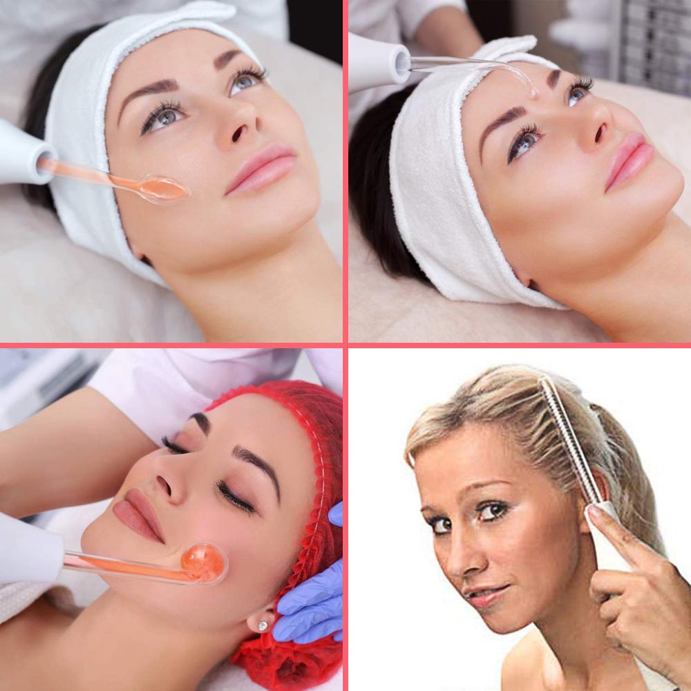 Electrotherapeutic Rod And Hairdressing Instrument With Hyaluronic Acid Facial Serum