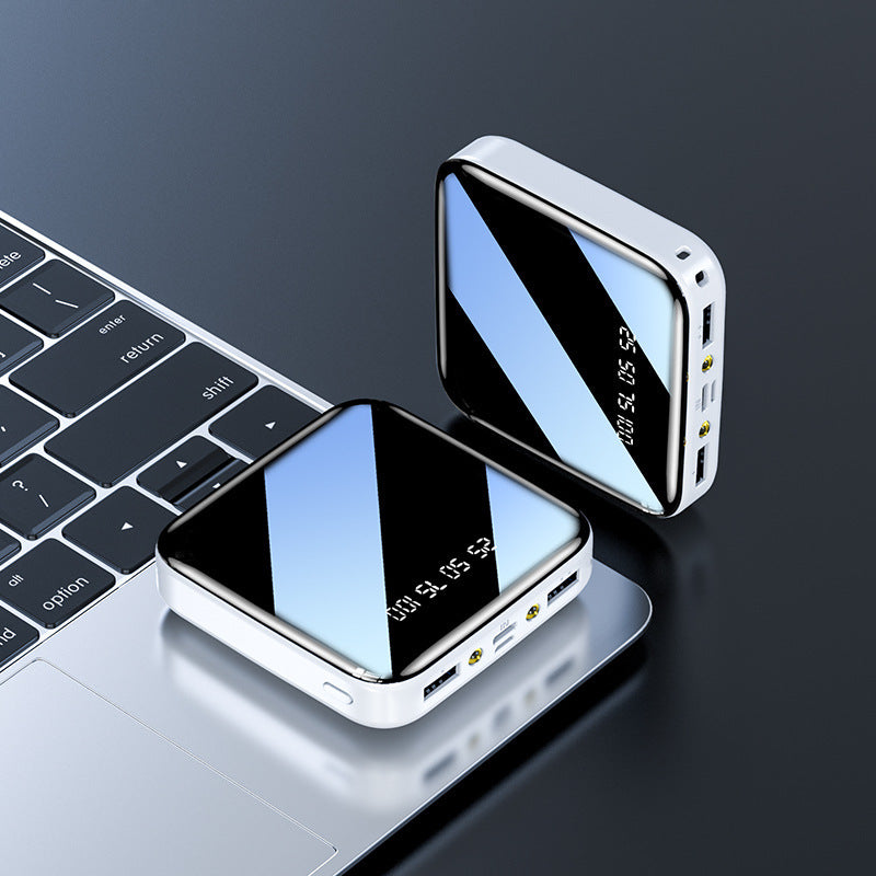 Mini-banque d'alimentation portable miroir grande capacité