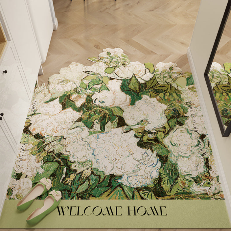 Leather Door Mat Floor Mat Pvc Scrubable Door Carpet Can Be Cut Non-slip Mat