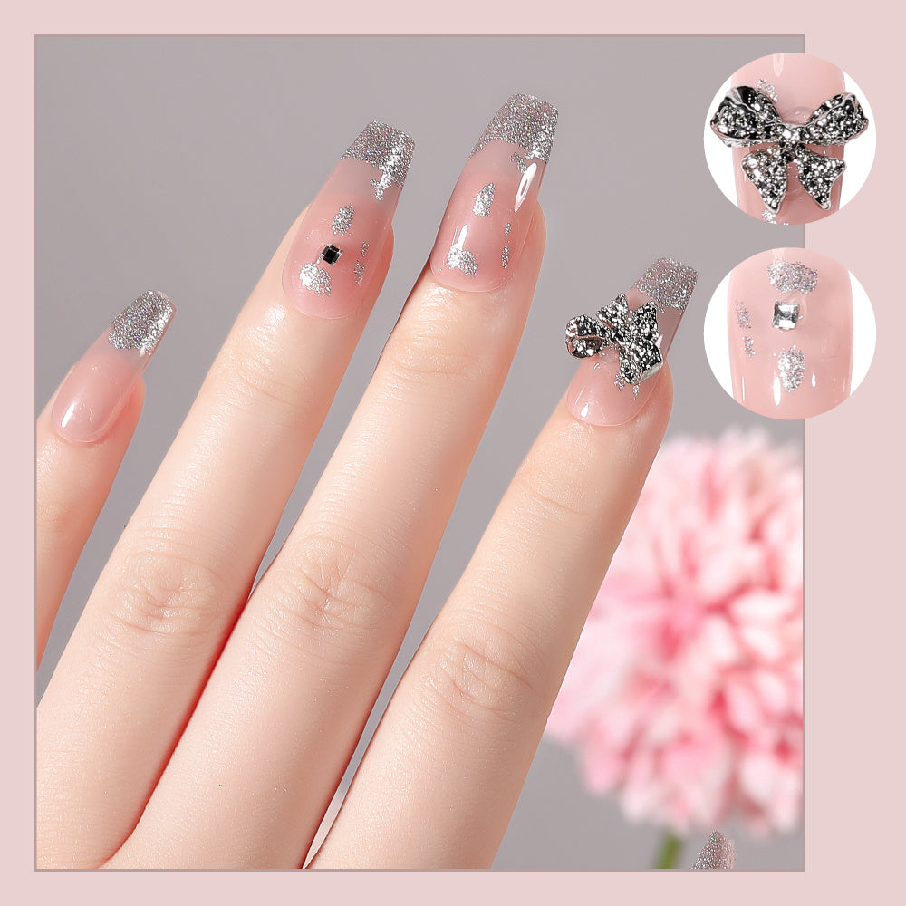 Fake Nail Patches Hand Wearing Art