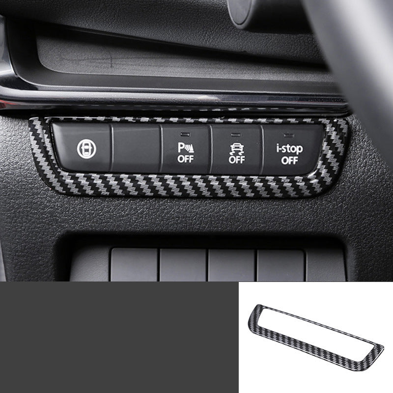 Convient pour Mazda 3 Cadre de bouton Autocollants Séquences Intérieures Modification