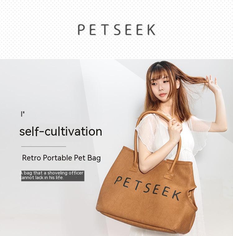 Sac à bandoulière portable pour chat et chien pour les sorties