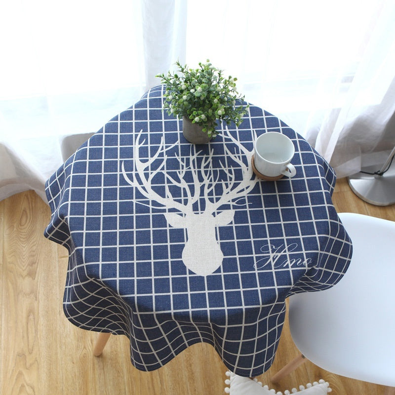 Pastoral Modern Simple Fabric Cotton And Linen Small Round Table Coffee Table Cloth And Tablecloth