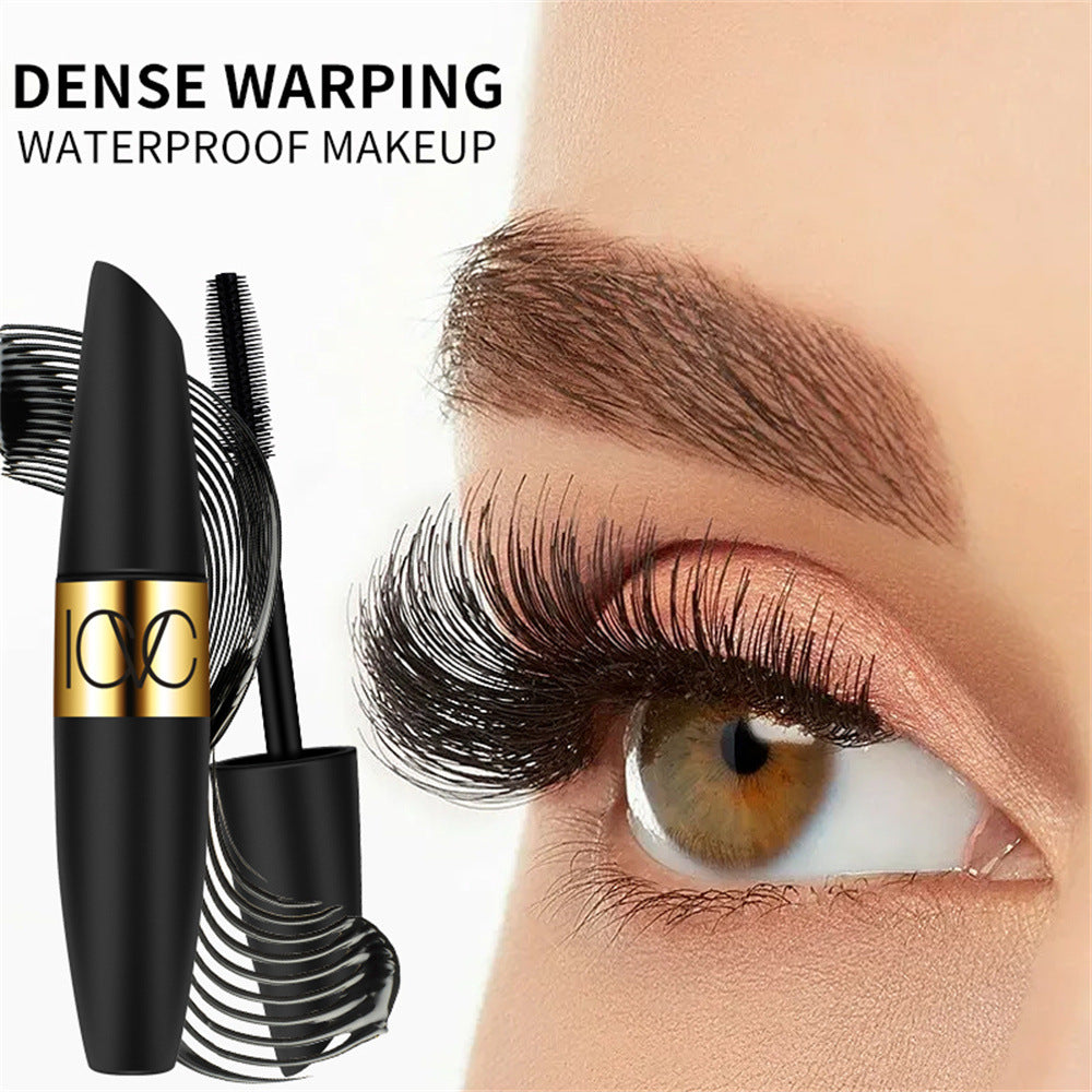 Mascara noir waterproof recourbant et épaississant