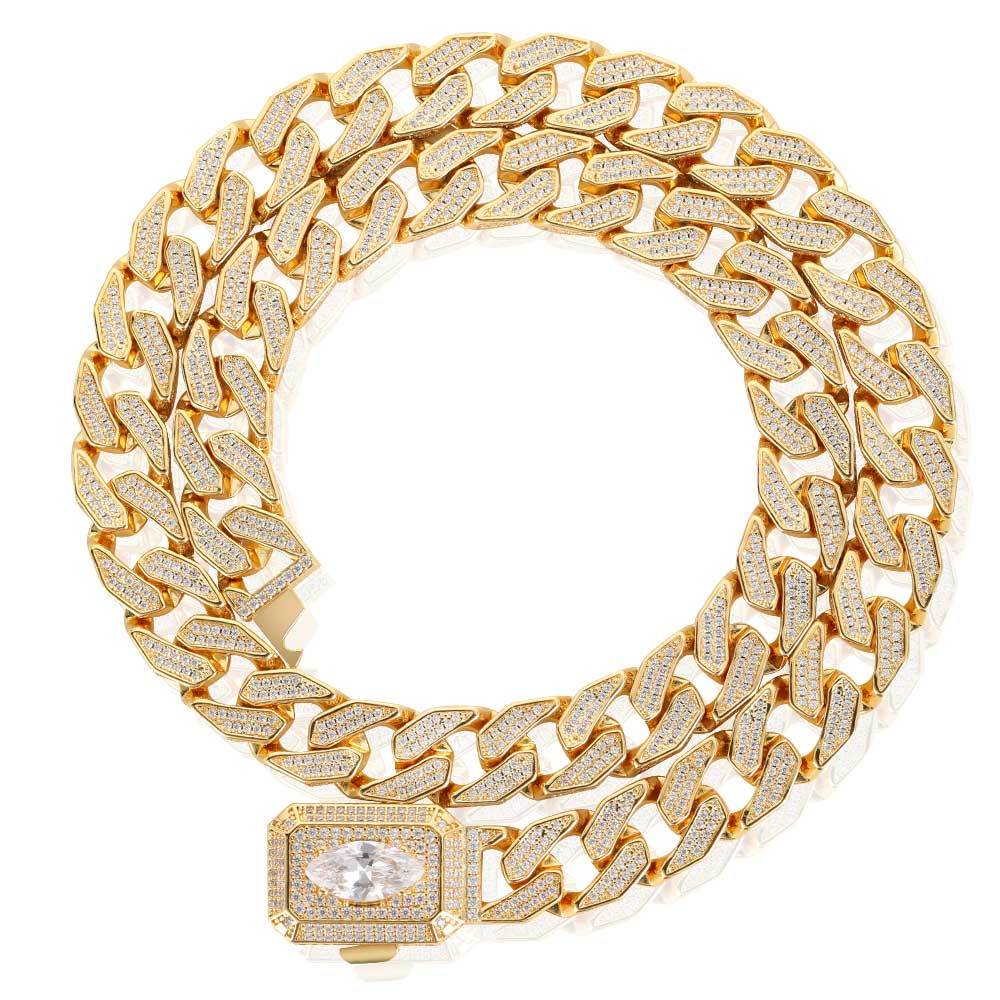 Hip Hop SMFK Galaxy Necklace 12mm Single Marquise