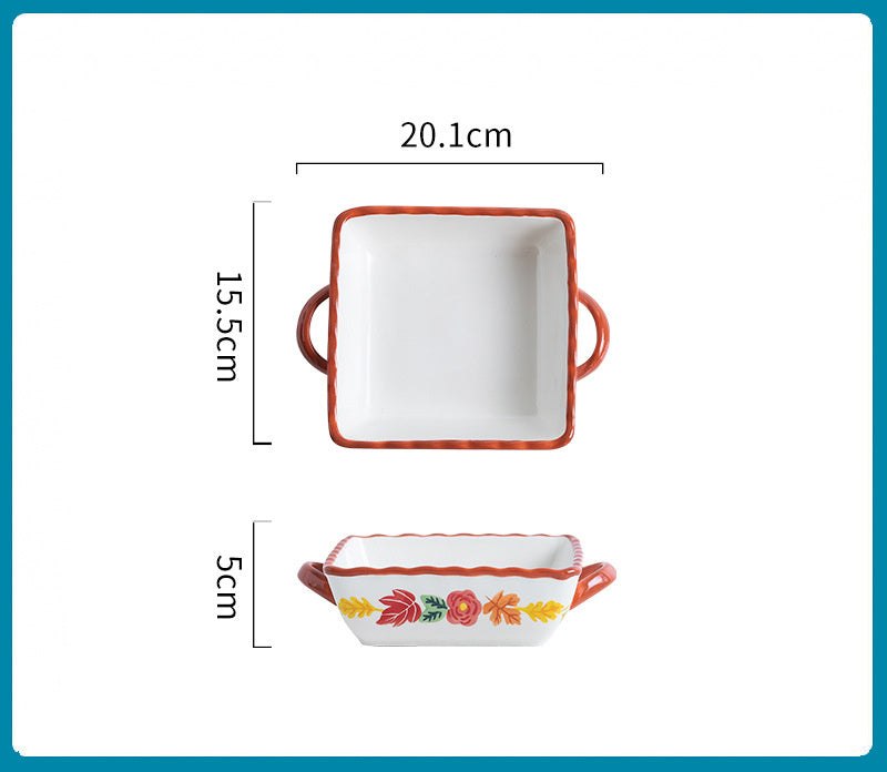 Cheese Baked Rice Bowl Plate Western Tableware