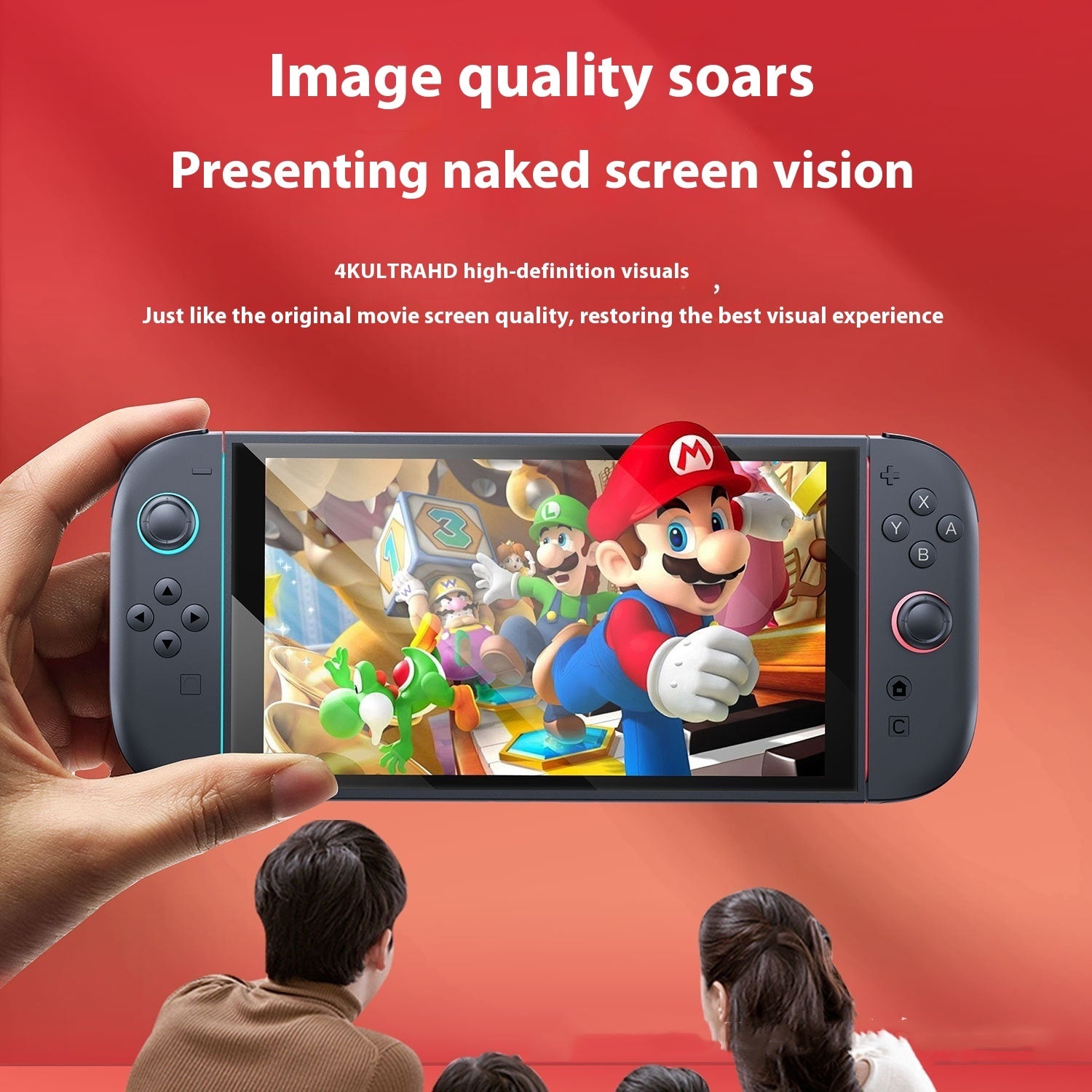 Switch2 Generation Tempered Film HD Full-screen Coverage Stickers