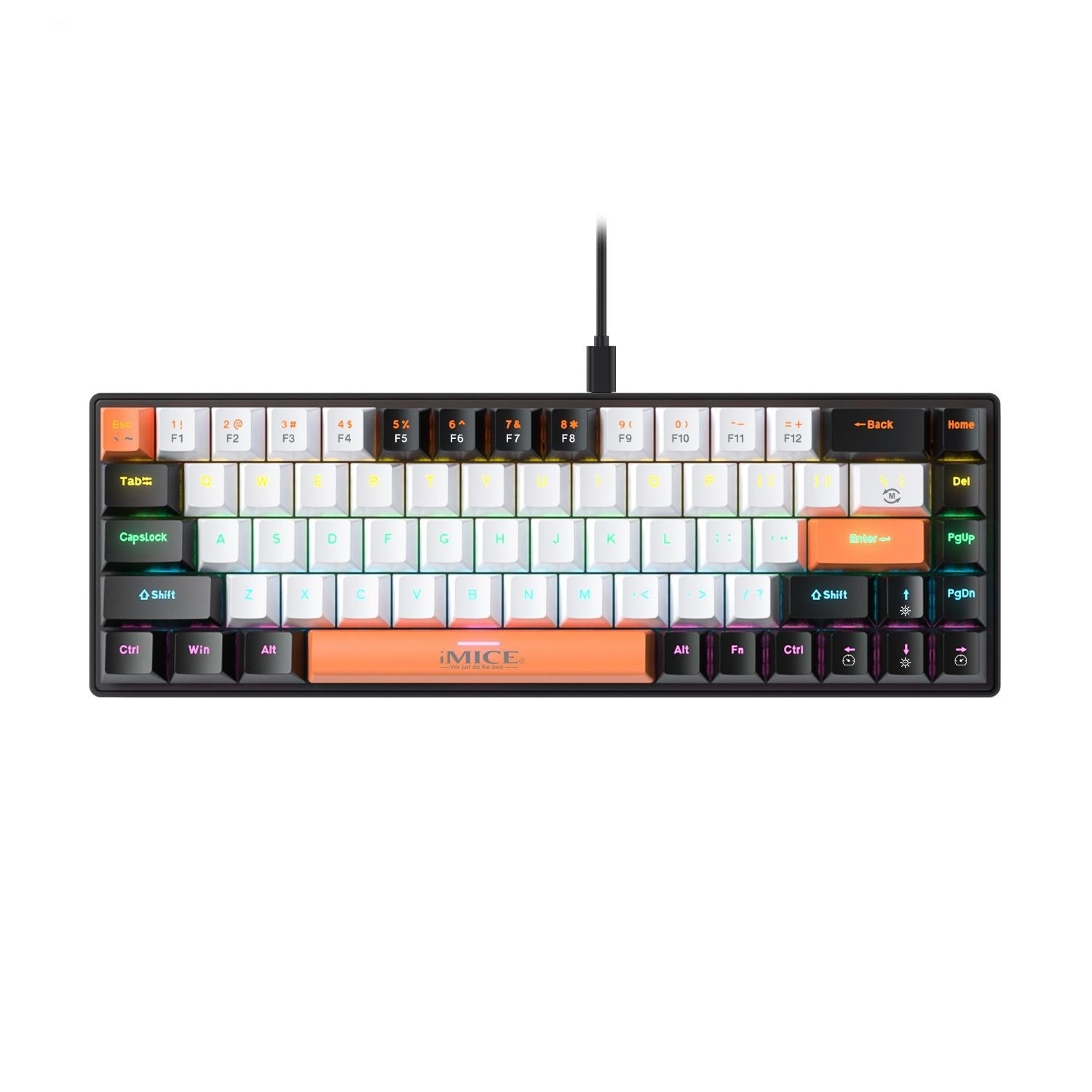 TYPE-C Wired Mechanical Keyboard For Small English Languages