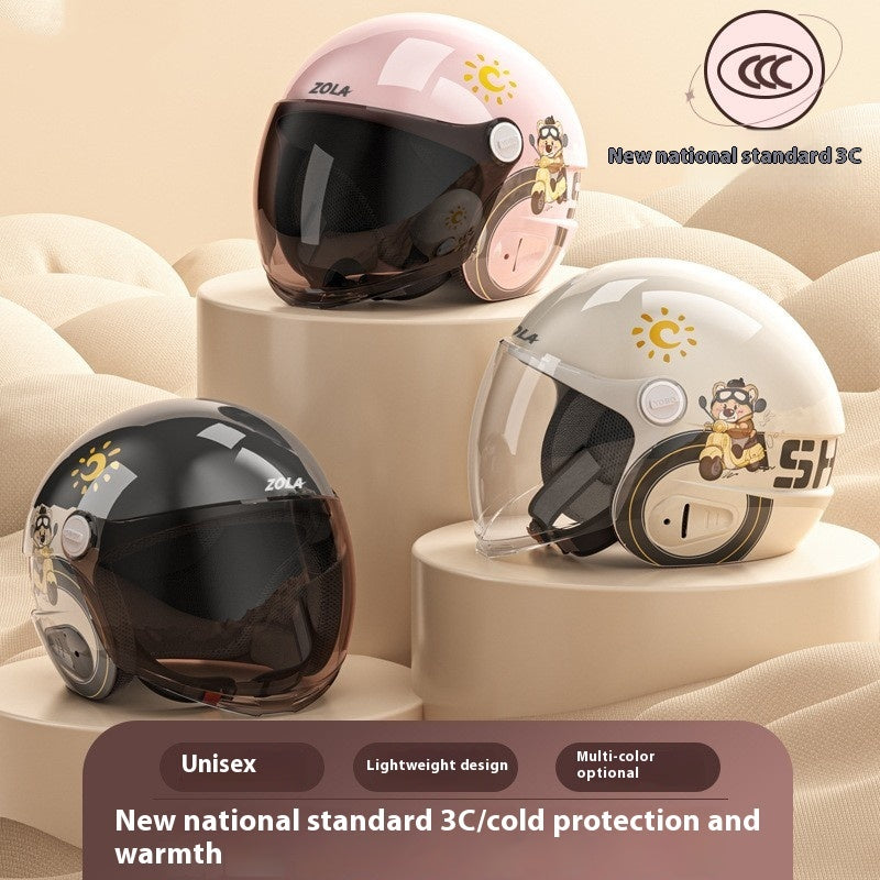 Casque de moto électrique hommes et femmes quatre saisons