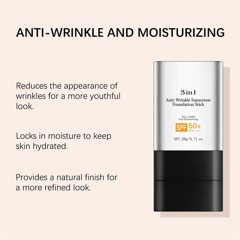 3 In 1 Stick Foundation Moisturizing Light Moisturizing
