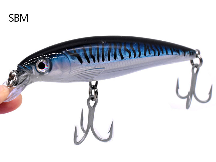 Pêche à la traîne à petite bouche Minnow Lance dorée Faux appât