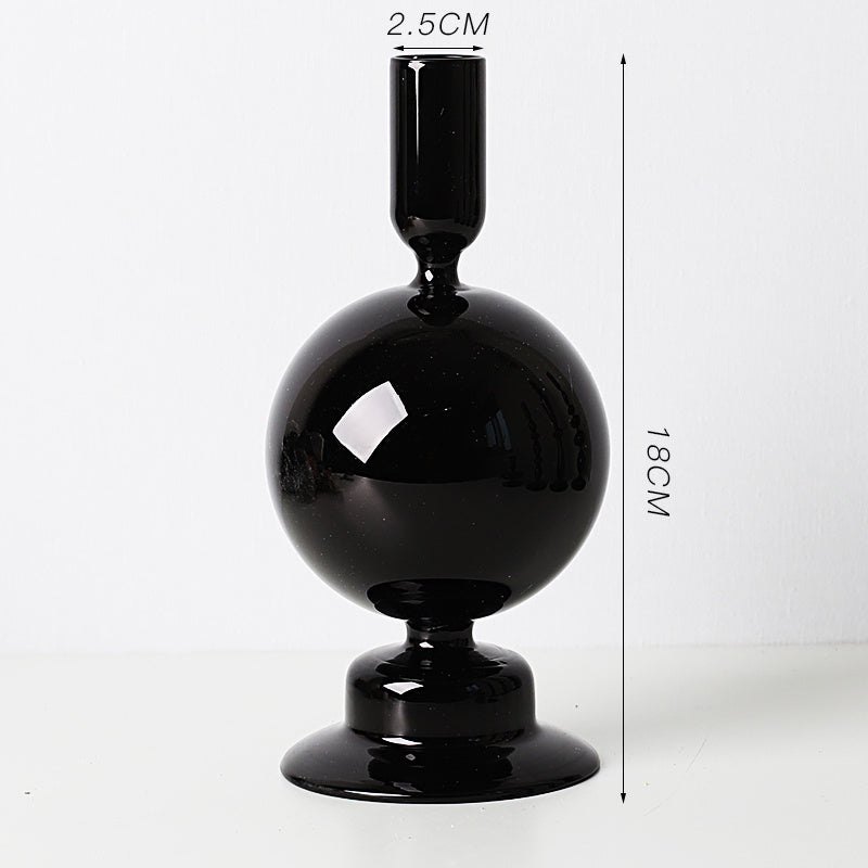 Candlelight Dinner Creative Glass Candle Holder Decoration