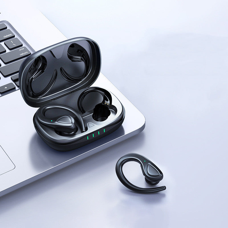 Private Model Bluetooth Headset Binaural Wireless Sports Hanging Ear Type