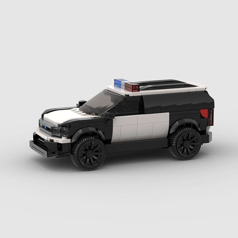 Small Particle SUV City Explorer Police Car Moc Educational Education Assembled Building Blocks Toys