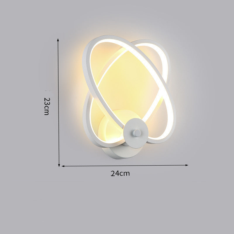 Éclairage LED mural de fond moderne et minimaliste