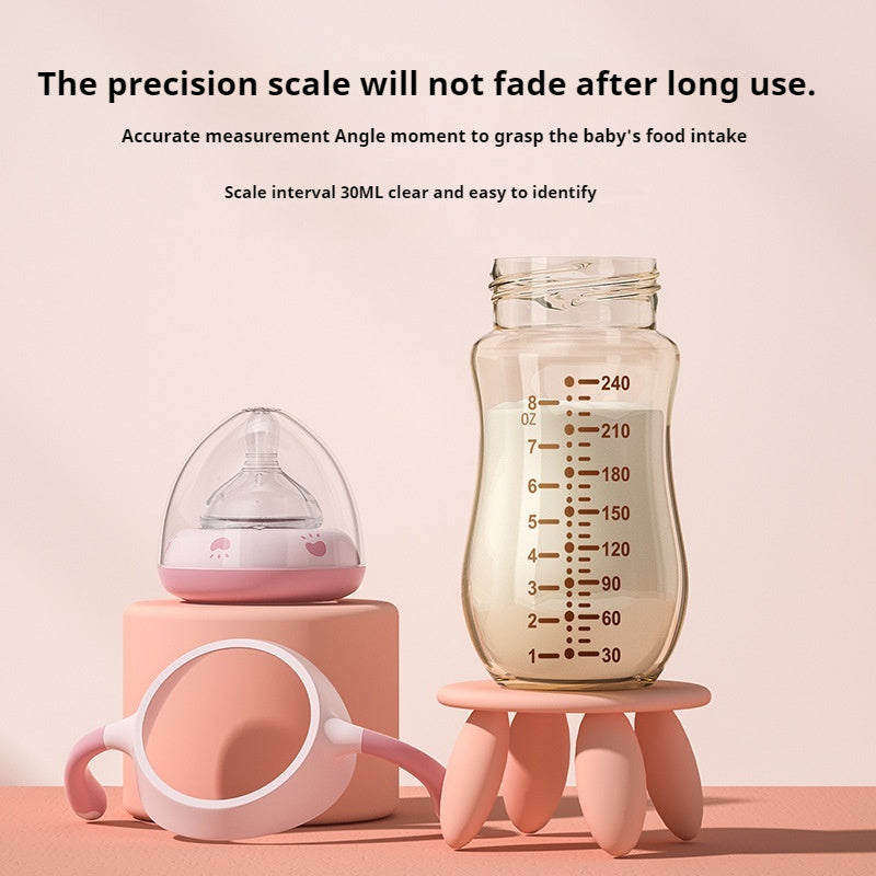 Feeding Bottle Anti-flatulence Drop-resistant Wide Caliber Three Purposes