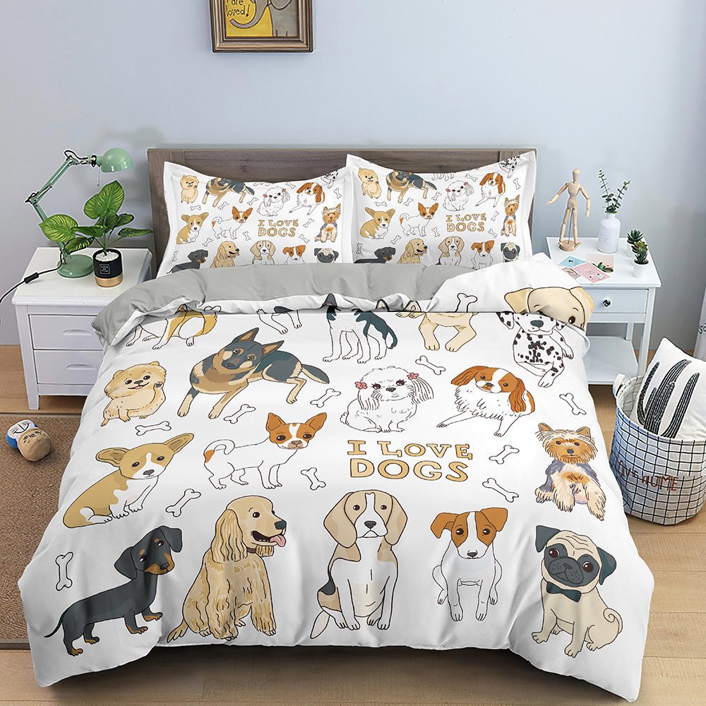 Three-piece Set Dachshund Bedding