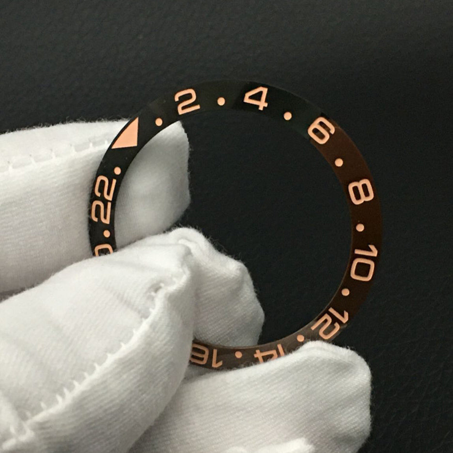 Accessoires de montre, bague en céramique 38 mm