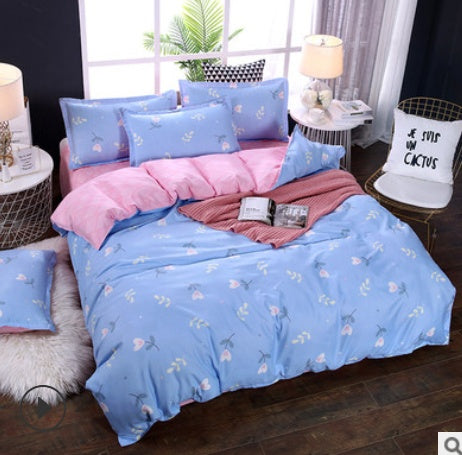 Aloe Vera Cotton Four-piece Summer New Student Dormitory Bedding