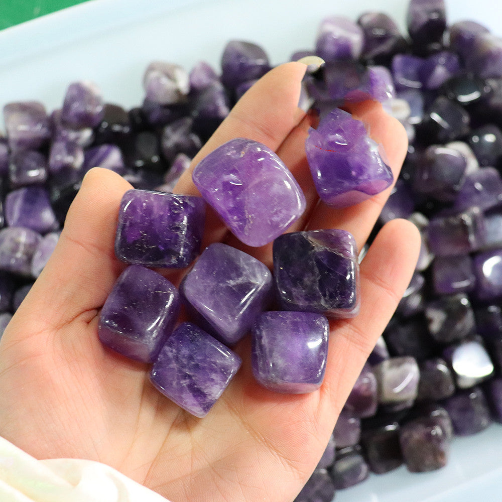 Natural Crystal Cube Gem Crushed Stone Powder Crystal