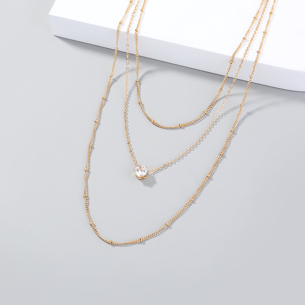 Simple and fashionable multi-layer necklace