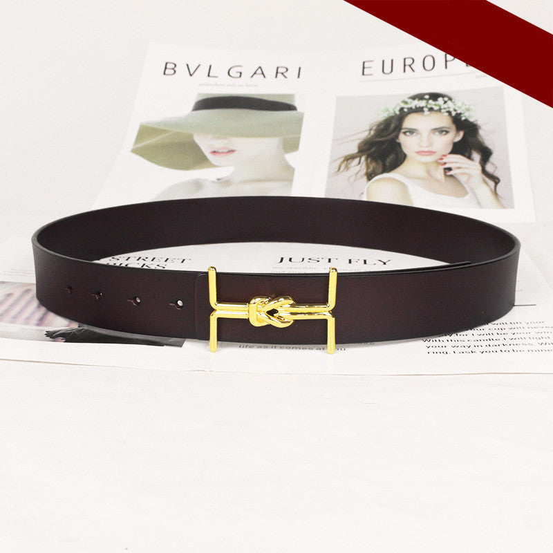 Ceinture large décorative en cuir pour femmes